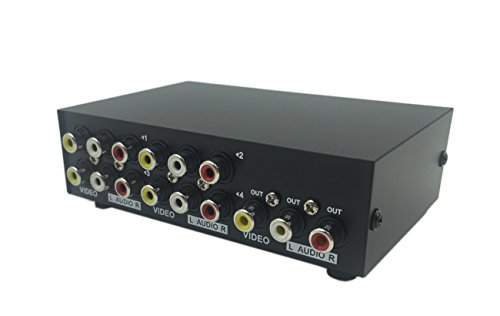 Amazon | CERRXIAN 4ポート4入力1出力ビデオオーディオAV